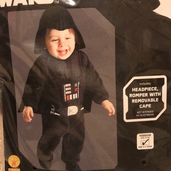 COPY - Darth Vadar child costume new complete set 2-3T - Picture 2 of 4